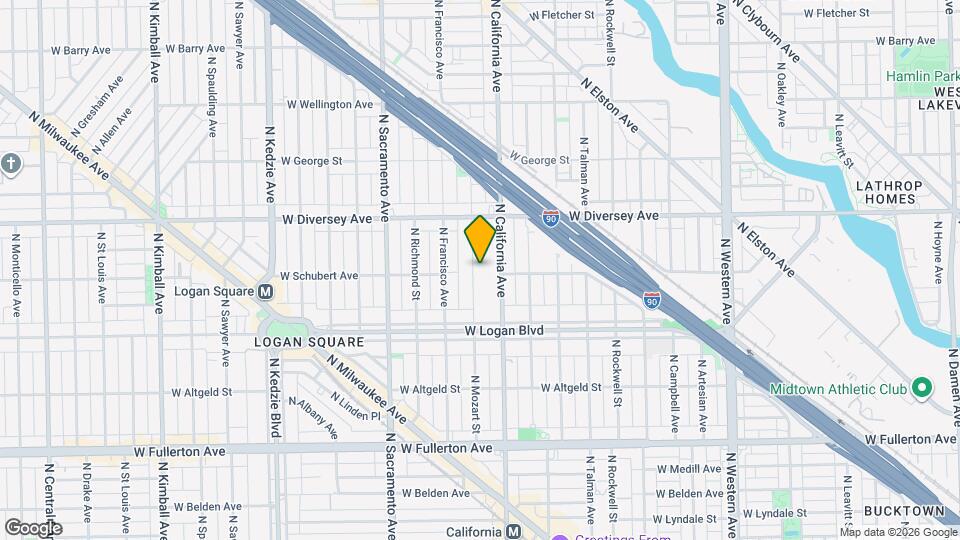 2655 N Mozart St Map and Location Details