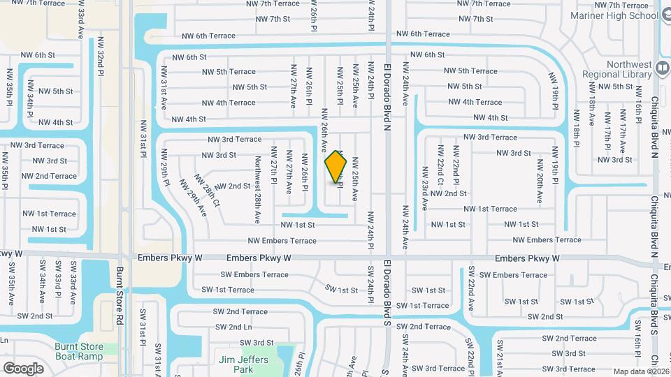 202 NW 25th Pl Map and Location Details