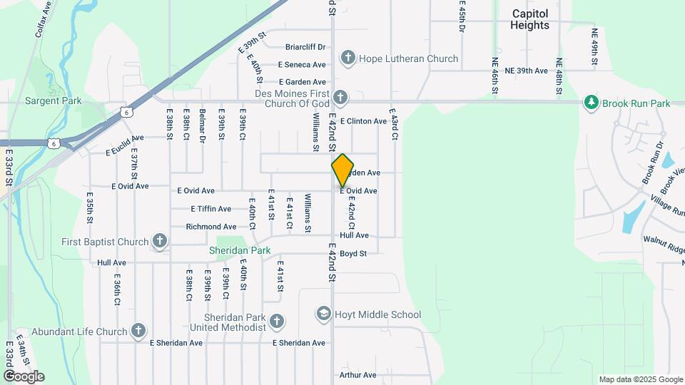 4211 E Ovid Ave Map and Location Details