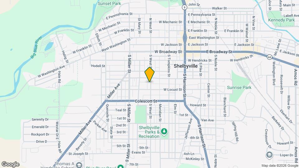 525 S West St Map and Location Details