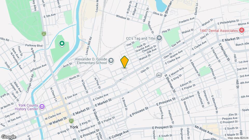 459 Walnut St Map and Location Details