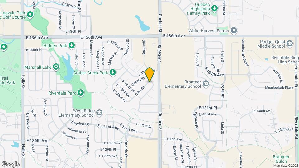 13360 Olive St Map and Location Details