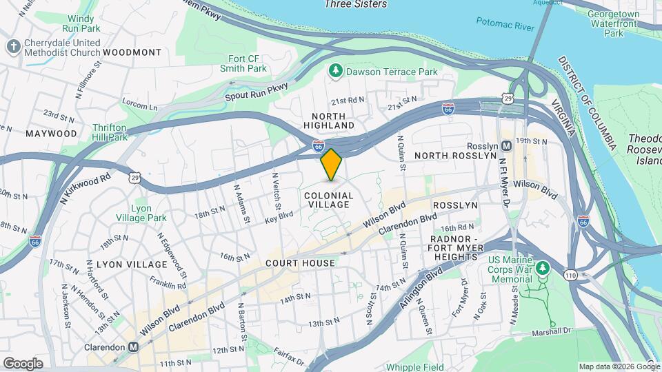 1813 Key Blvd Map and Location Details