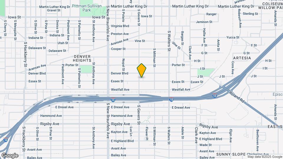 1105 Essex St Map and Location Details