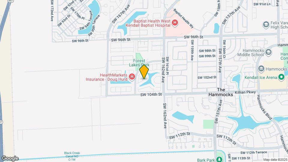 16312 SW 102nd St Mapa y Detalles de la Ubicación