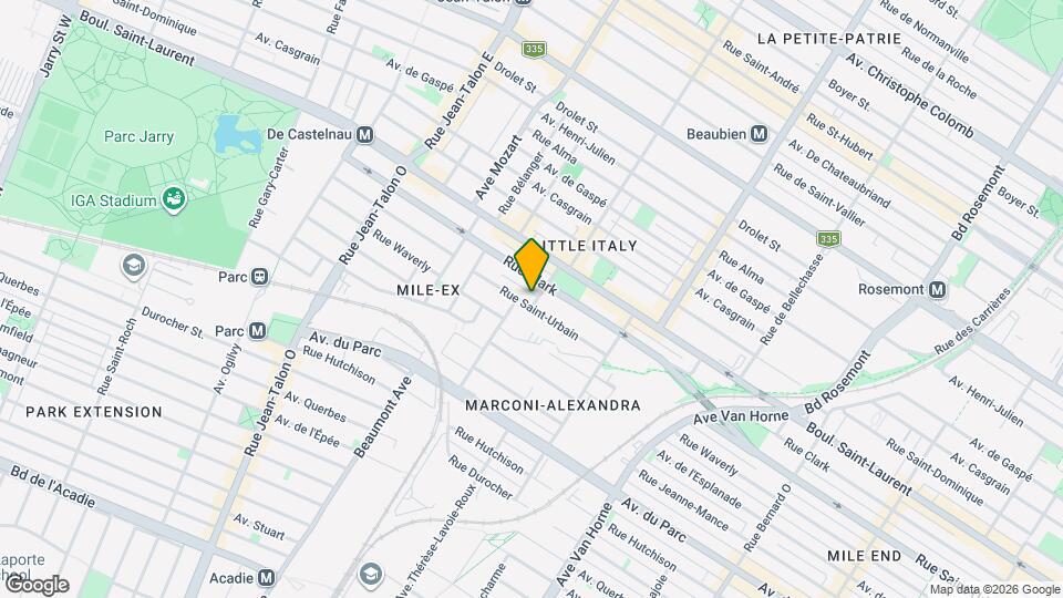 95 Saint-Zotique Rue O Map and Location Details