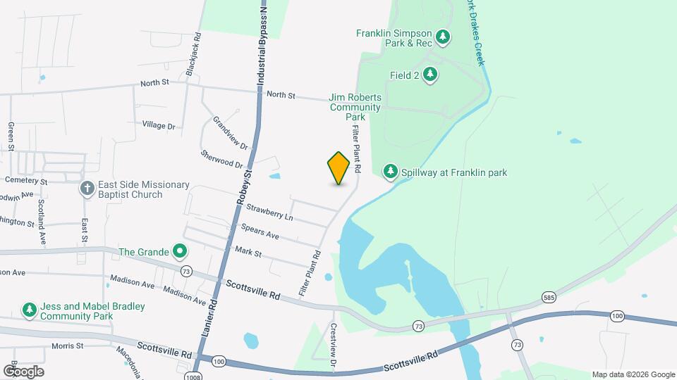 116 Creekside Dr Mapa y Detalles de la Ubicación