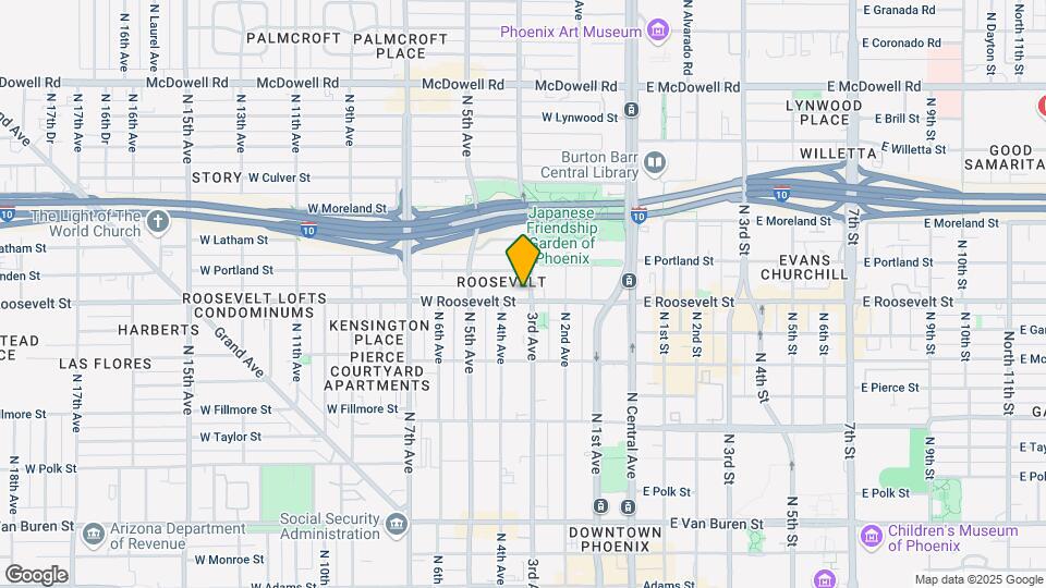 304 W Roosevelt Map and Location Details