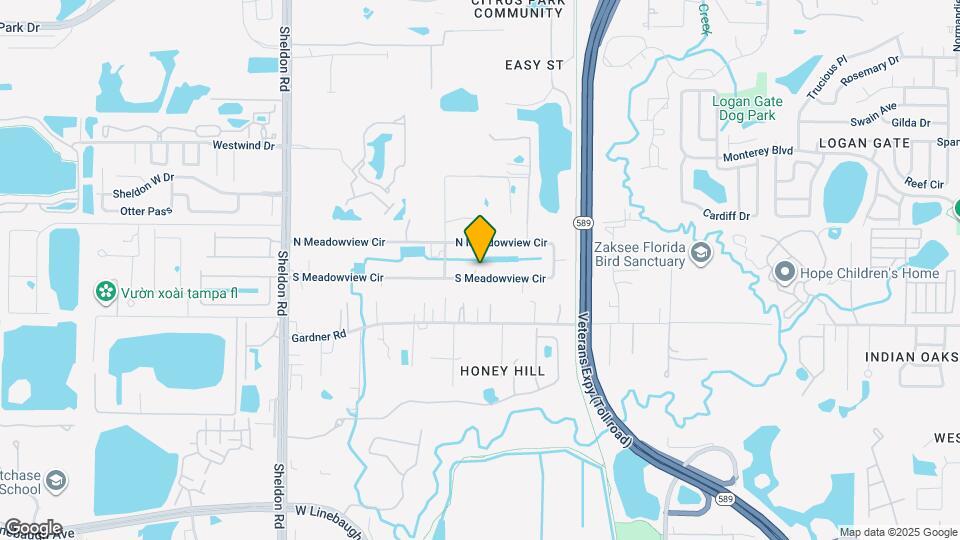 8029 S Meadowview Cir Map and Location Details