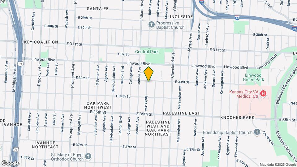 3309 Bales Ave Map and Location Details