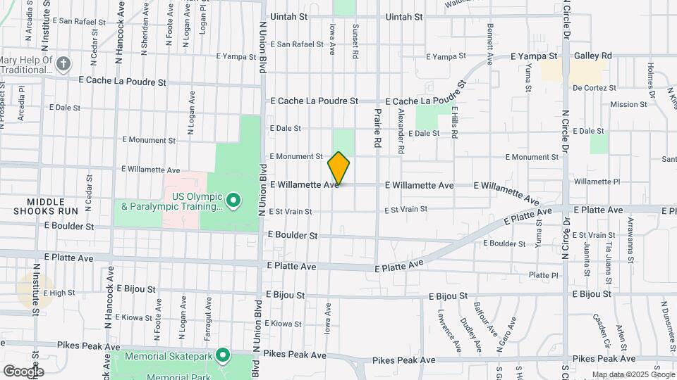 2101 E Willamette Ave Map and Location Details