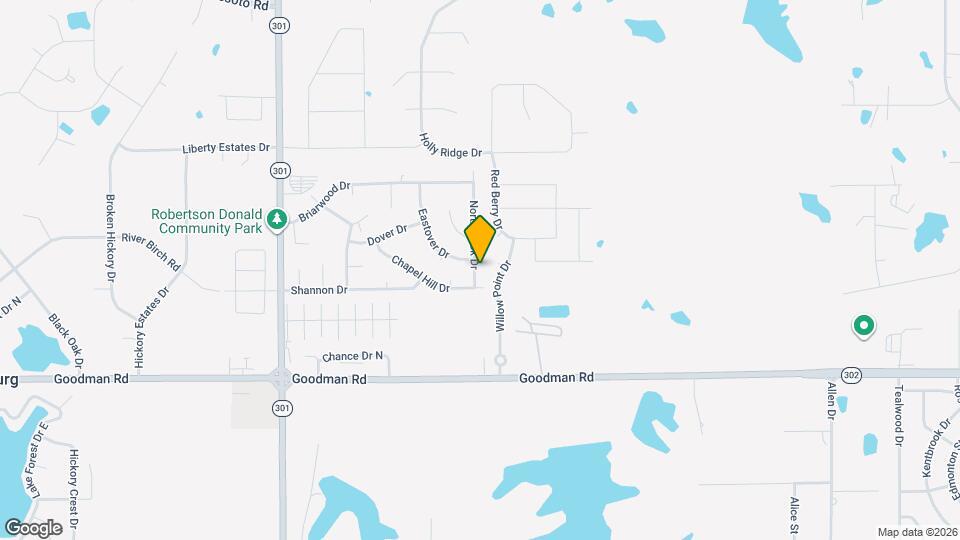 7260 Northbrook Dr Map and Location Details