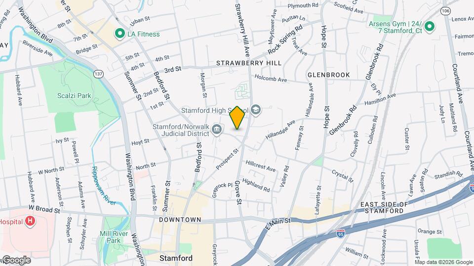 26 Strawberry Hill Ave Map and Location Details