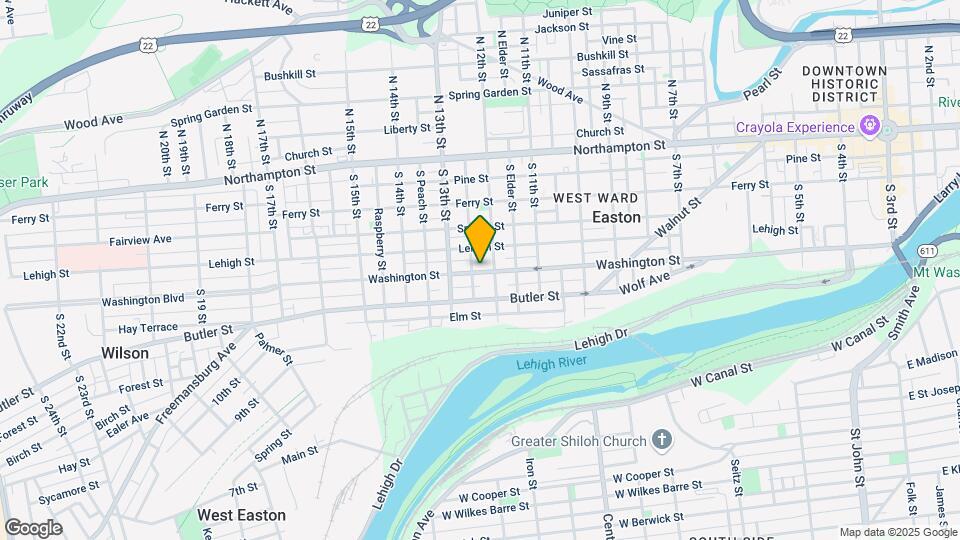 1217 Washington St, Unit 2 Map and Location Details