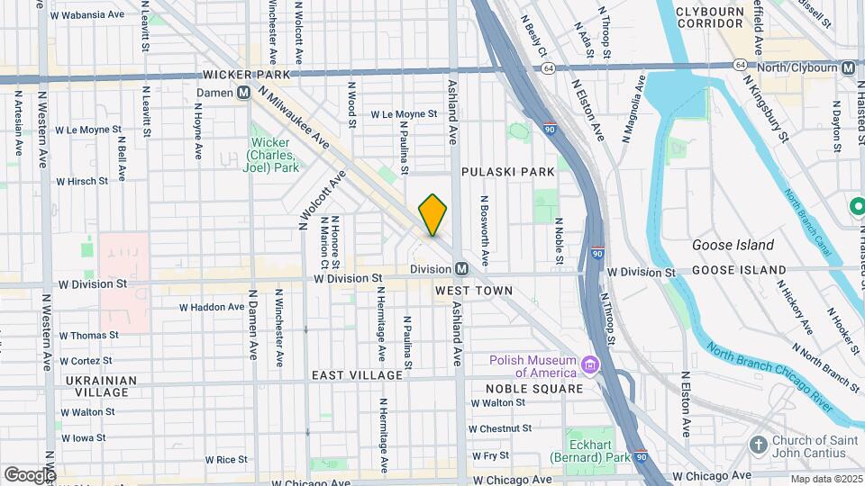 1258 N Milwaukee Ave, Unit 4N Map and Location Details