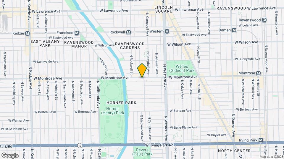 2525 W Montrose Ave, Unit 3 Map and Location Details