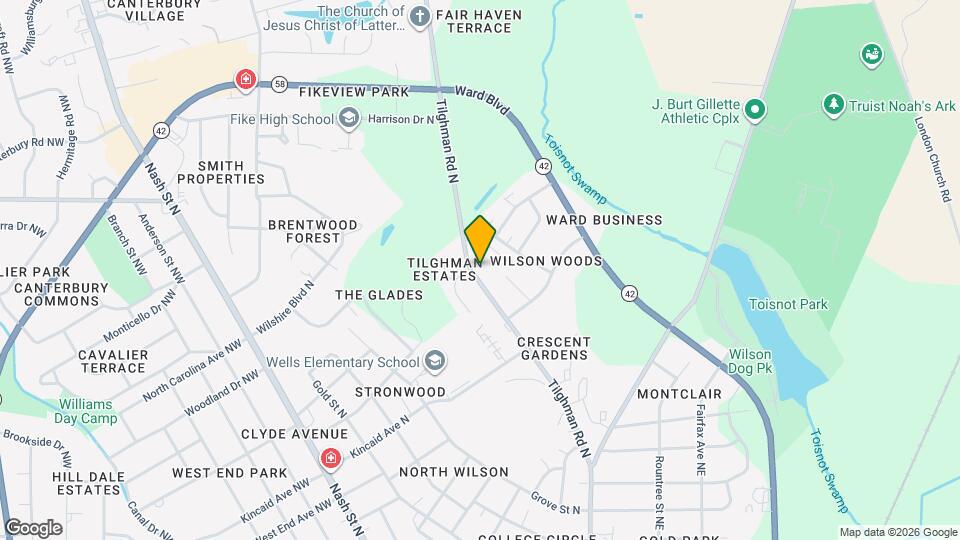 1700 Norwood Dr N Map and Location Details