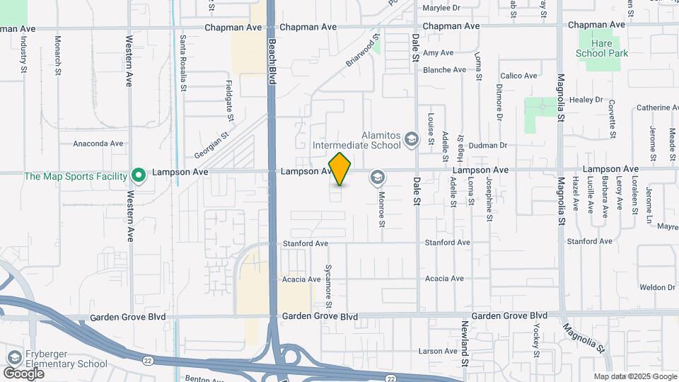 8005 Chalet Ln Map and Location Details