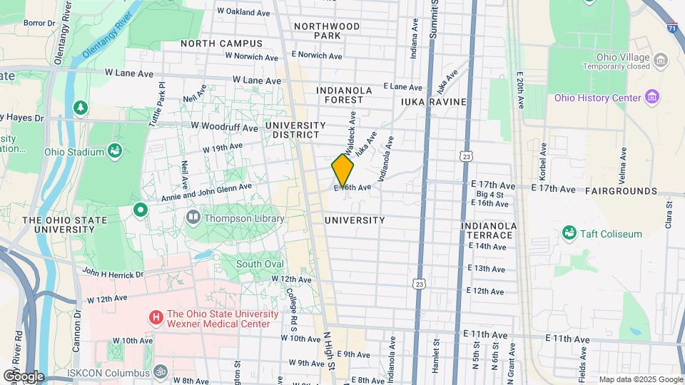 77 E 16th Ave Map and Location Details