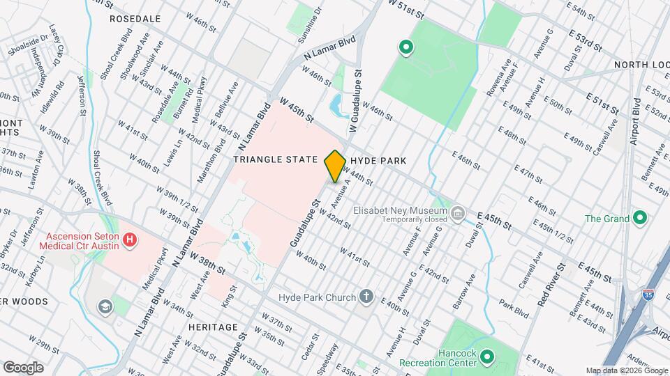 504 W 43rd St Map and Location Details