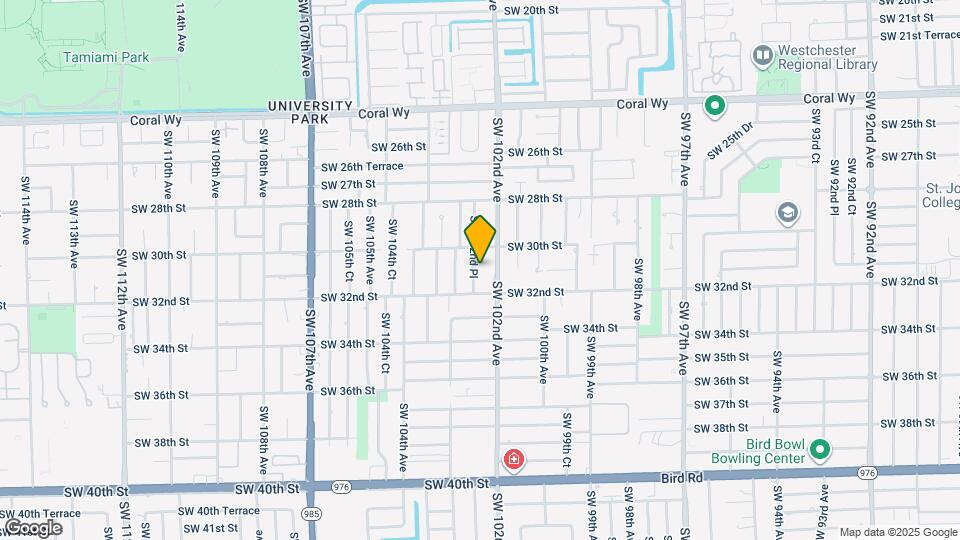 3101 SW 102nd Pl Map and Location Details