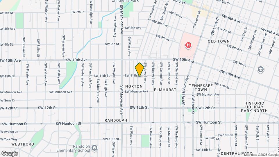 1110 SW Woodward Ave Map and Location Details