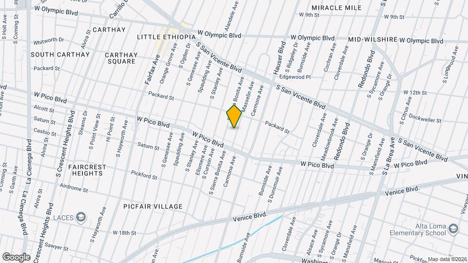 1345 Masselin Ave Map and Location Details