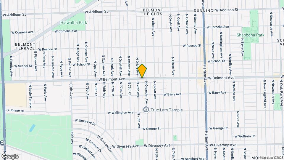 7549-7551 Belmont Ave Map and Location Details