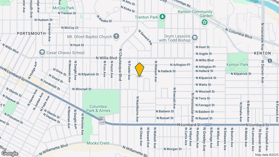 8040 N Washburne Ave Map and Location Details