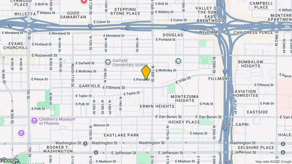 1529 E Pierce St Mapa y Detalles de la Ubicación