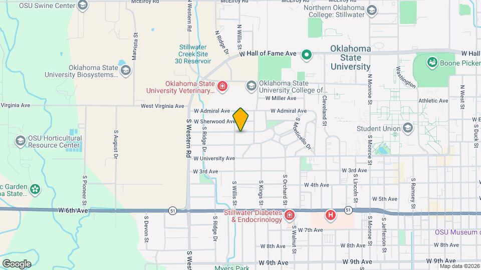 2015 W Arrowhead Dr Mapa y Detalles de la Ubicación