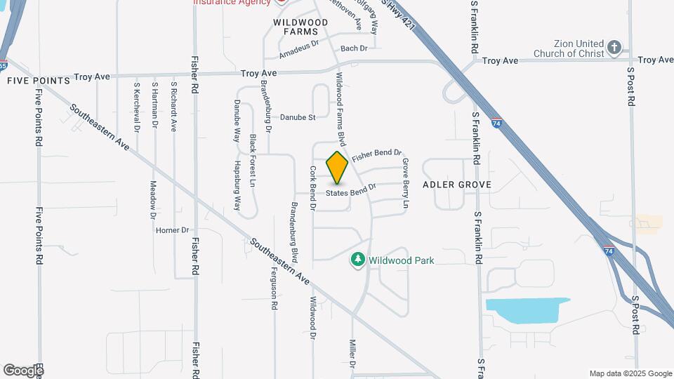 7928 States Bend Dr Map and Location Details