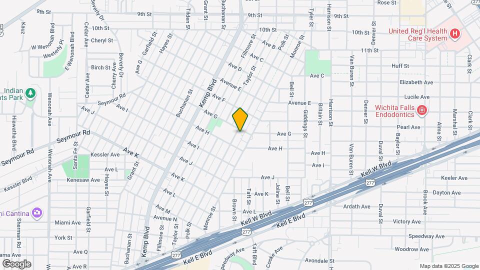 1703 Polk St Map and Location Details