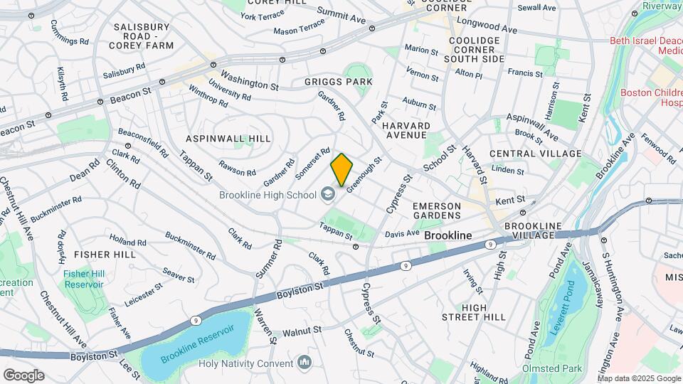 75 Greenough St, Unit 2 Map and Location Details