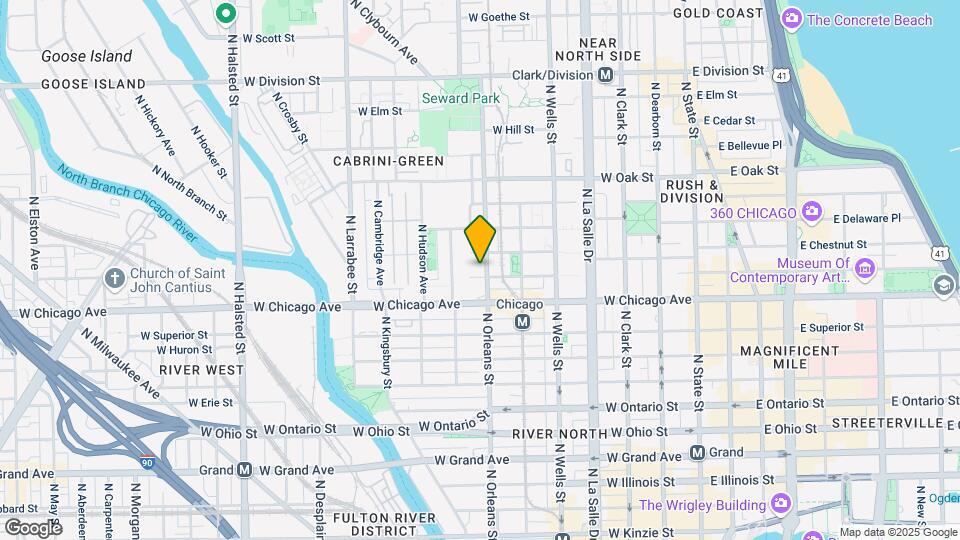 832 N Orleans St Map and Location Details