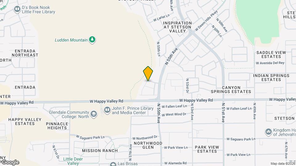 5537 W Desert Hollow Dr Map and Location Details