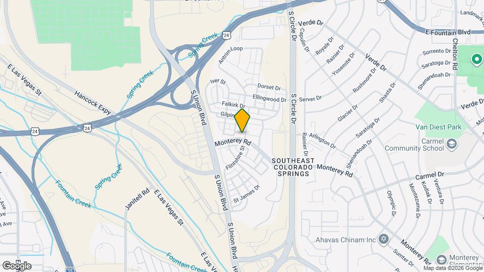 1564 Monterey Rd Map and Location Details