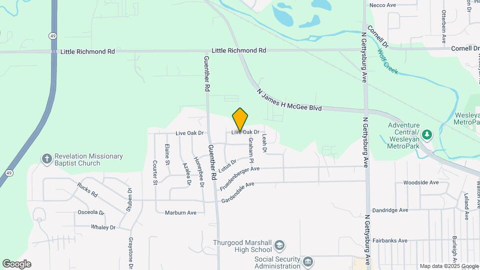 4586 Live Oak Dr Map and Location Details