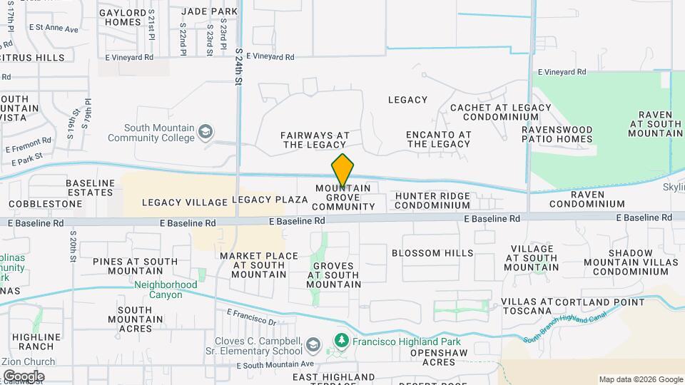 7422 S 27th Way Map and Location Details