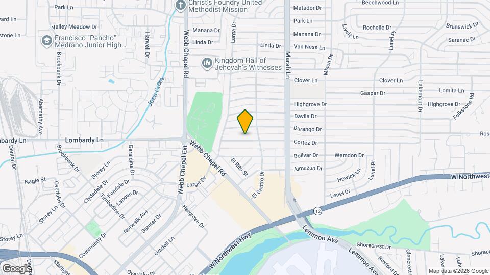 3551 Cortez Dr Map and Location Details
