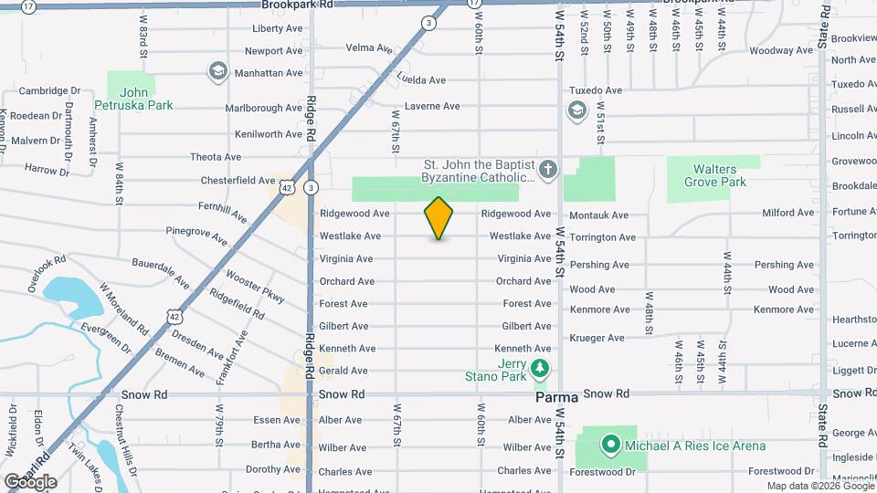 6307 Westlake Ave Map and Location Details