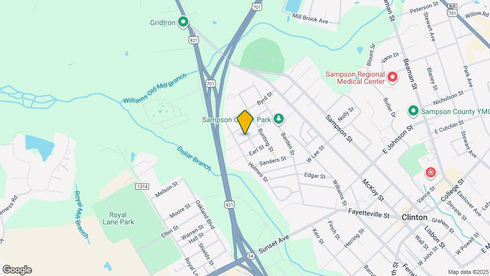 400 W Boney St Map and Location Details