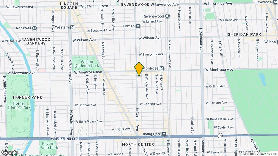 4335 N Damen Ave Map and Location Details