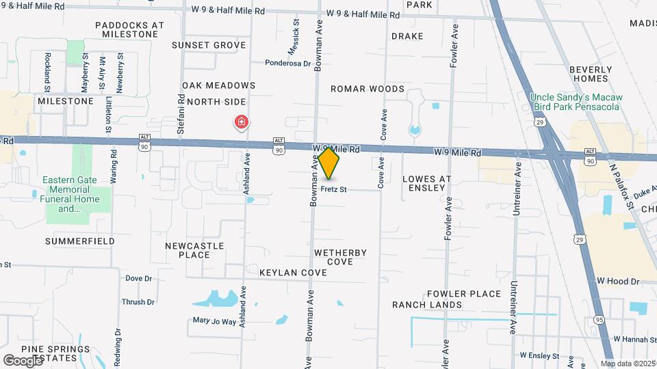 1226 Fretz St Map and Location Details