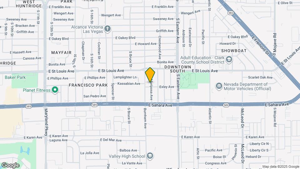 2210 Mariposa Ave Map and Location Details