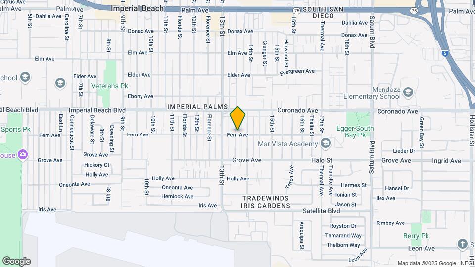 1195 Georgia St, Unit A Map and Location Details