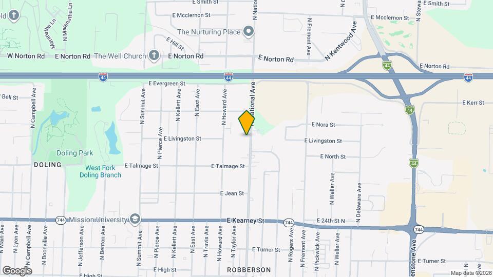 2675 N National Ave Mapa y Detalles de la Ubicación