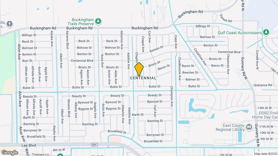 1010 Chaplin Ave Map and Location Details