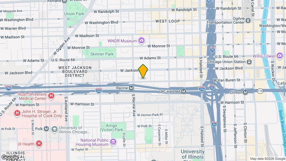 1124 W Van Buren St Mapa y Detalles de la Ubicación
