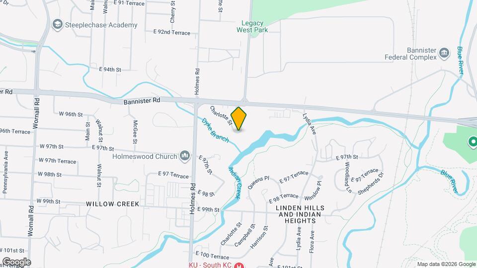 9551 Harrison St Map and Location Details